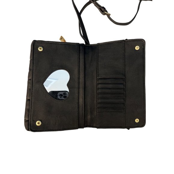 Betsy Johnson crossbody Love Black/White bag - Picture 3 of 13